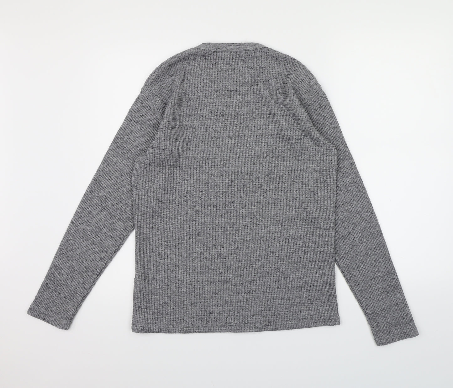 Primark Mens Grey  Knit Pullover Jumper Size S