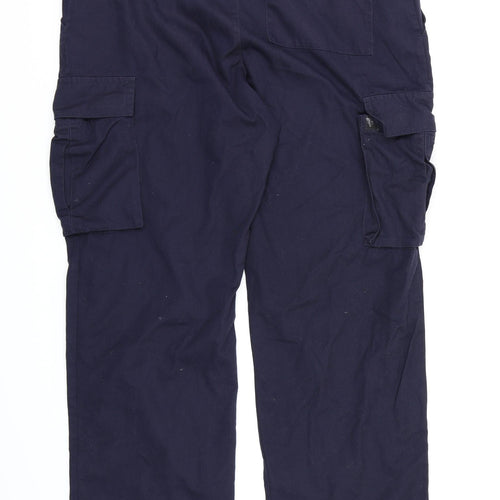 Alsico Mens Blue  Canvas Cargo Trousers  L30 in