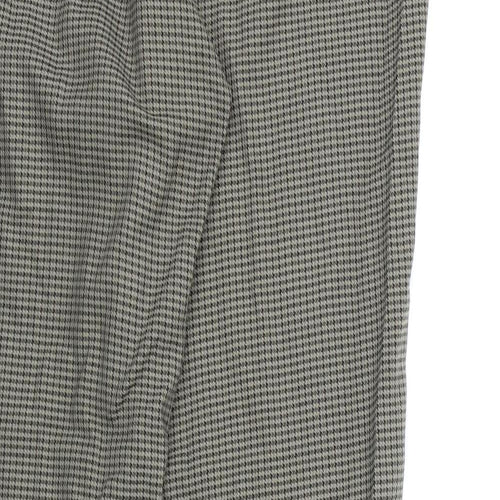 NEXT Womens Brown Check Rayon Trousers  Size 10 L28 in