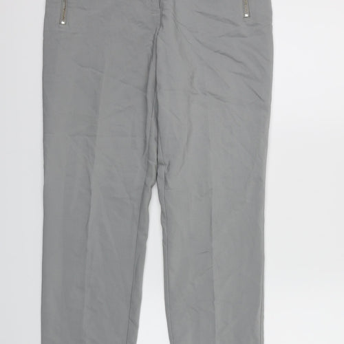 Papaya Womens Grey   Trousers  Size 10 L27 in