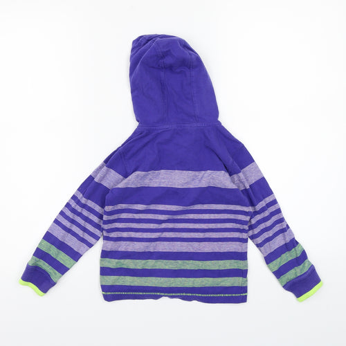 George Boys Blue Striped  Pullover Hoodie Size 4-5 Years