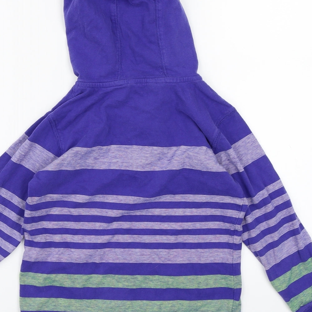 George Boys Blue Striped  Pullover Hoodie Size 4-5 Years