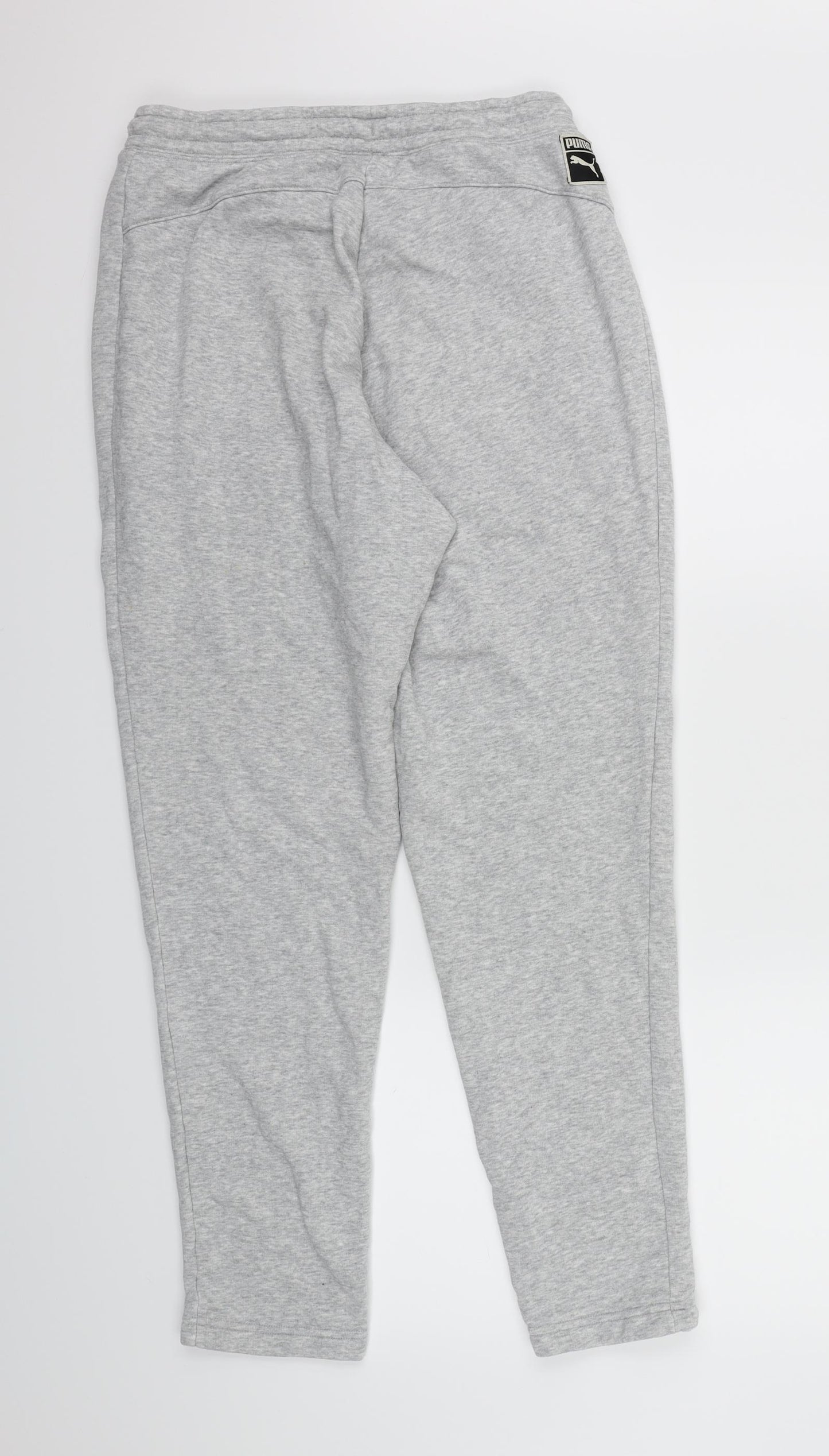 PUMA Mens Grey  Jersey Jogger Trousers Size M L28 in