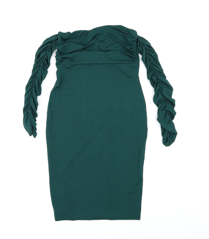 PRETTYLITTLETHING Womens Green Bodycon Size 8