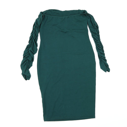PRETTYLITTLETHING Womens Green   Bodycon  Size 8