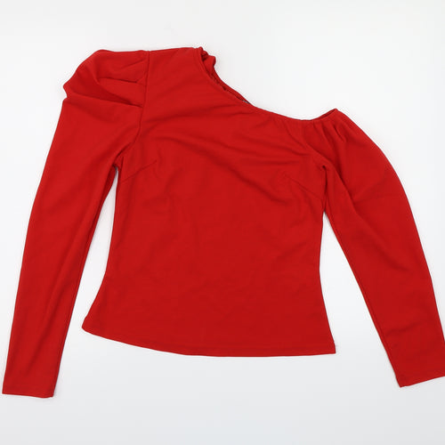 SHIEN Womens Red   Basic Blouse Size XS