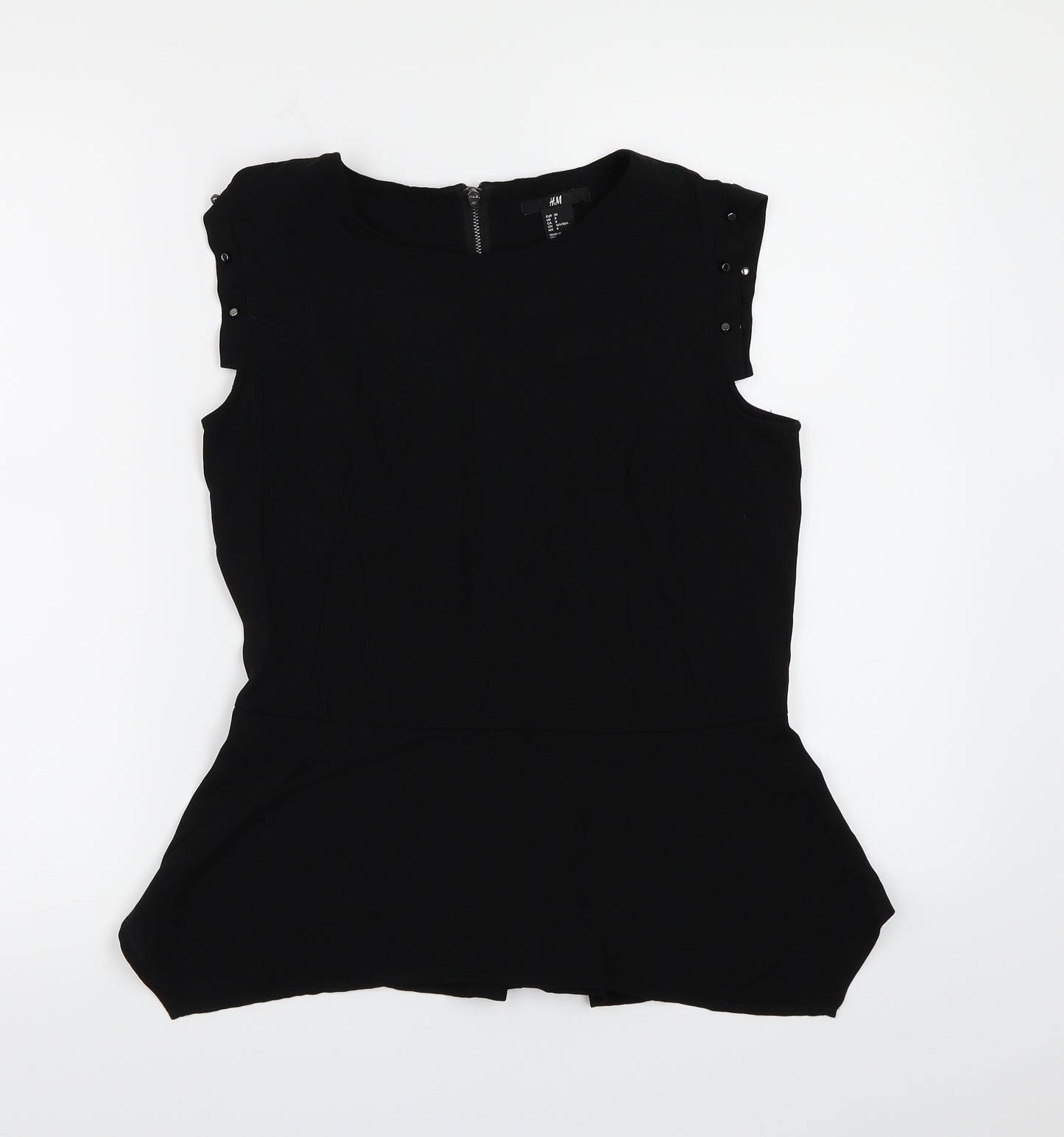 H&M Womens Black   Basic Blouse Size 10