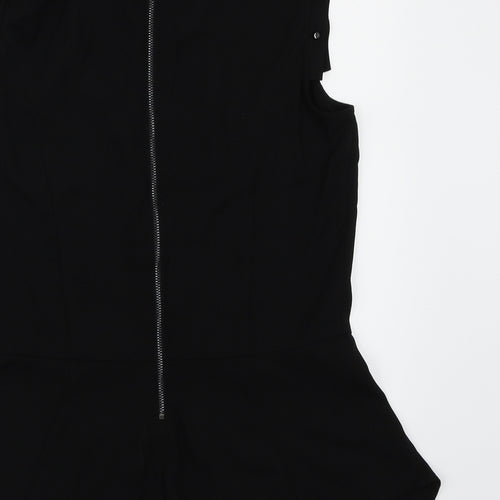 H&M Womens Black   Basic Blouse Size 10