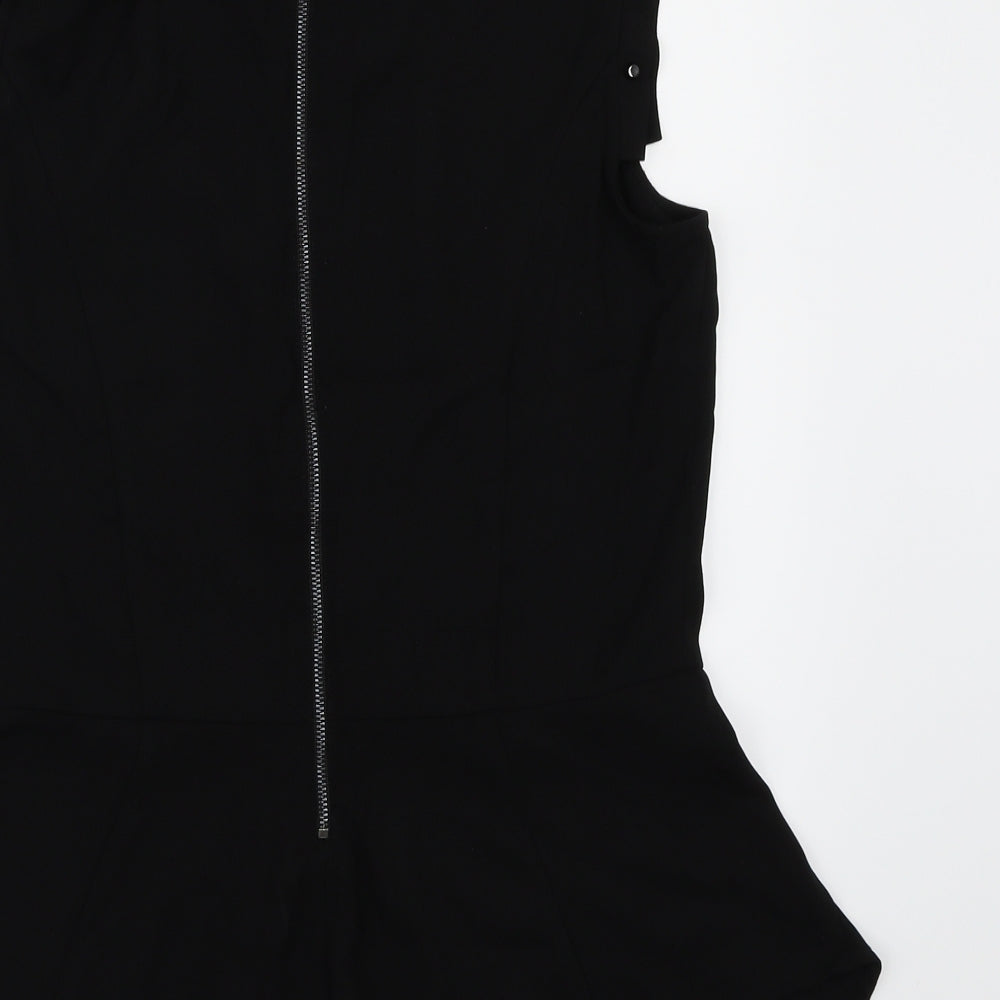 H&M Womens Black   Basic Blouse Size 10