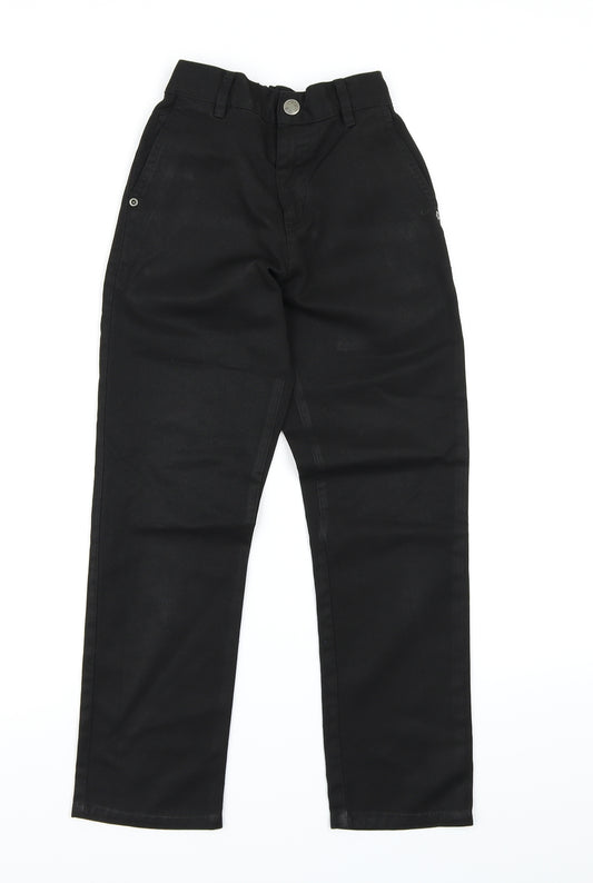 Front view of Next boys’ black dress pants trousers, size 10, years - school trousers