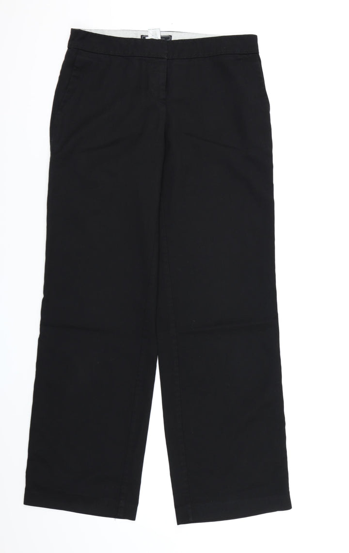 NEXT Womens Black  Rayon Dress Pants Trousers Size 8 L29 in