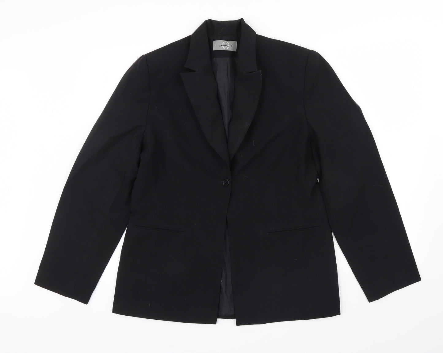 AMARANTO Womens Black   Jacket  Size 14