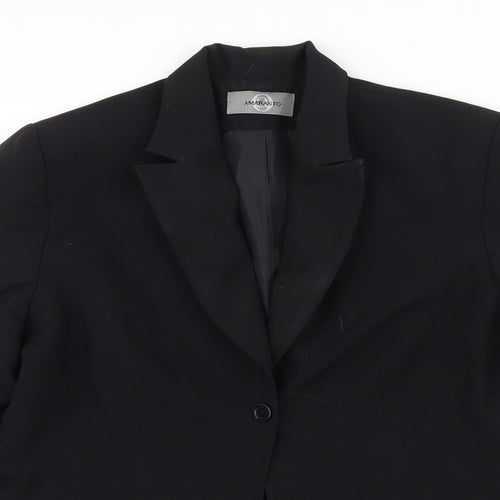 AMARANTO Womens Black   Jacket  Size 14