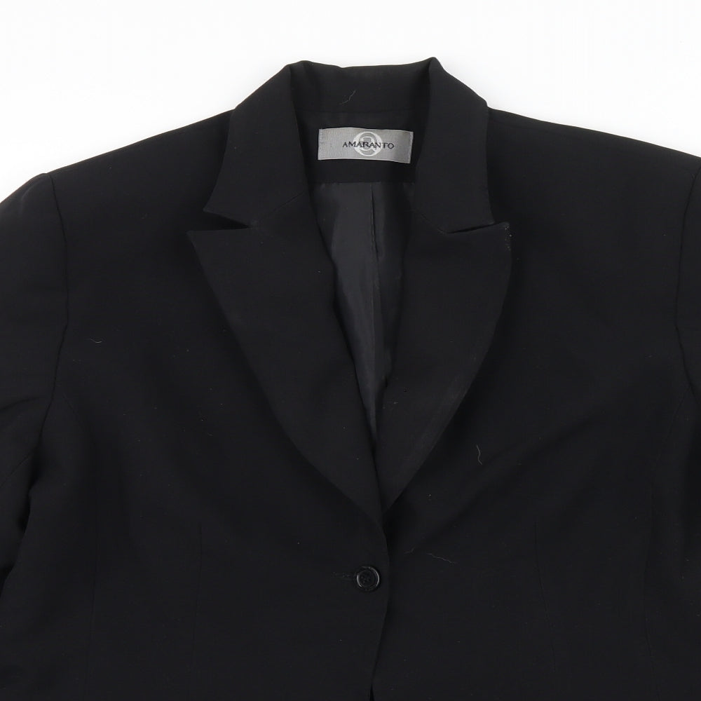 AMARANTO Womens Black   Jacket  Size 14
