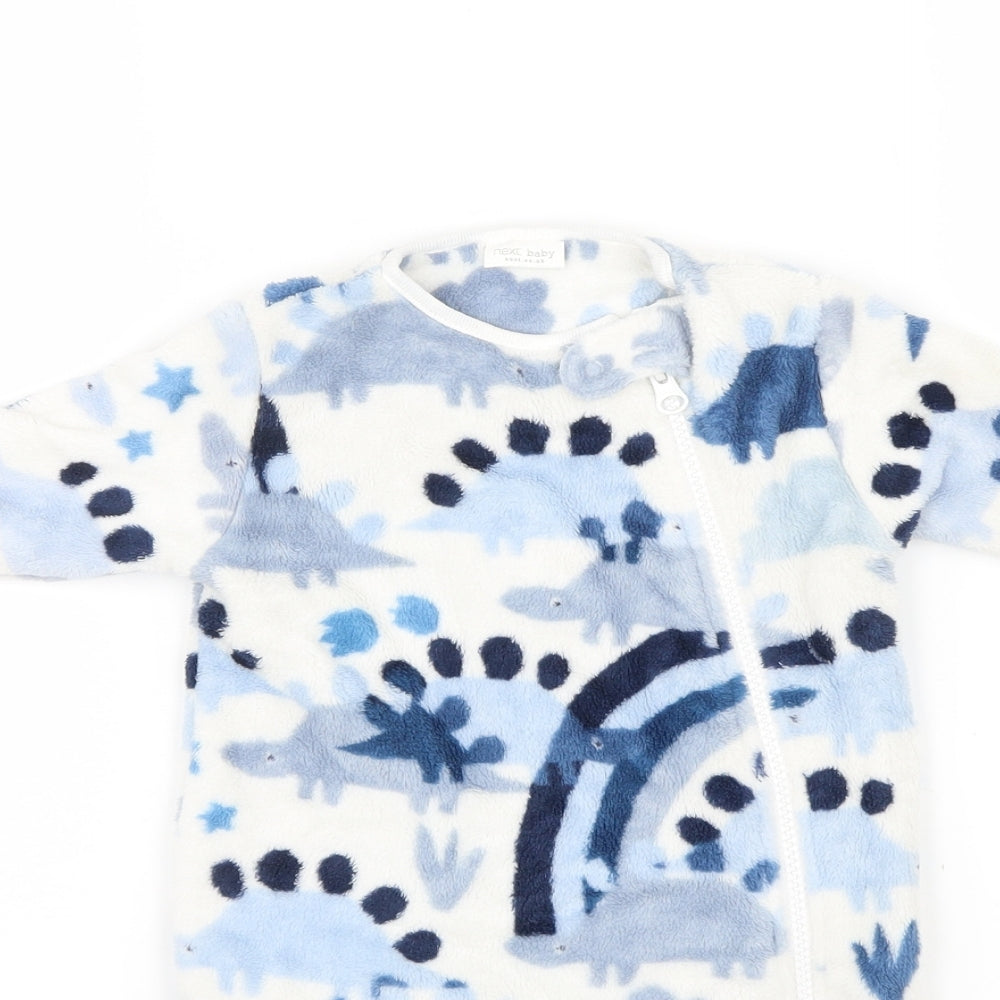 NEXT  Blue Animal Print  Babygrow One-Piece Size 0-3 Months