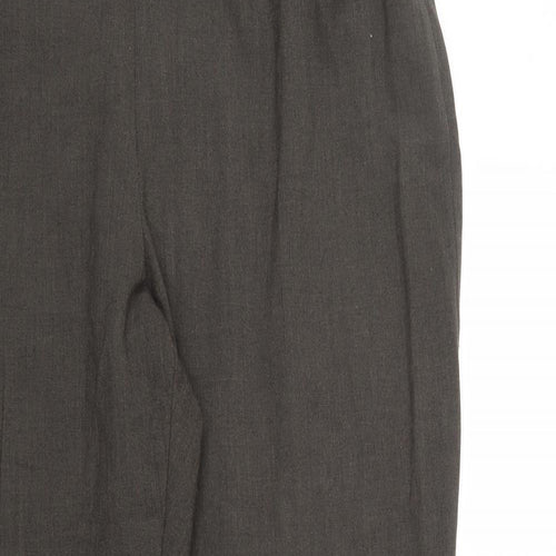M&S Womens Brown Houndstooth  Sweatpants Trousers Size 18 L29 in