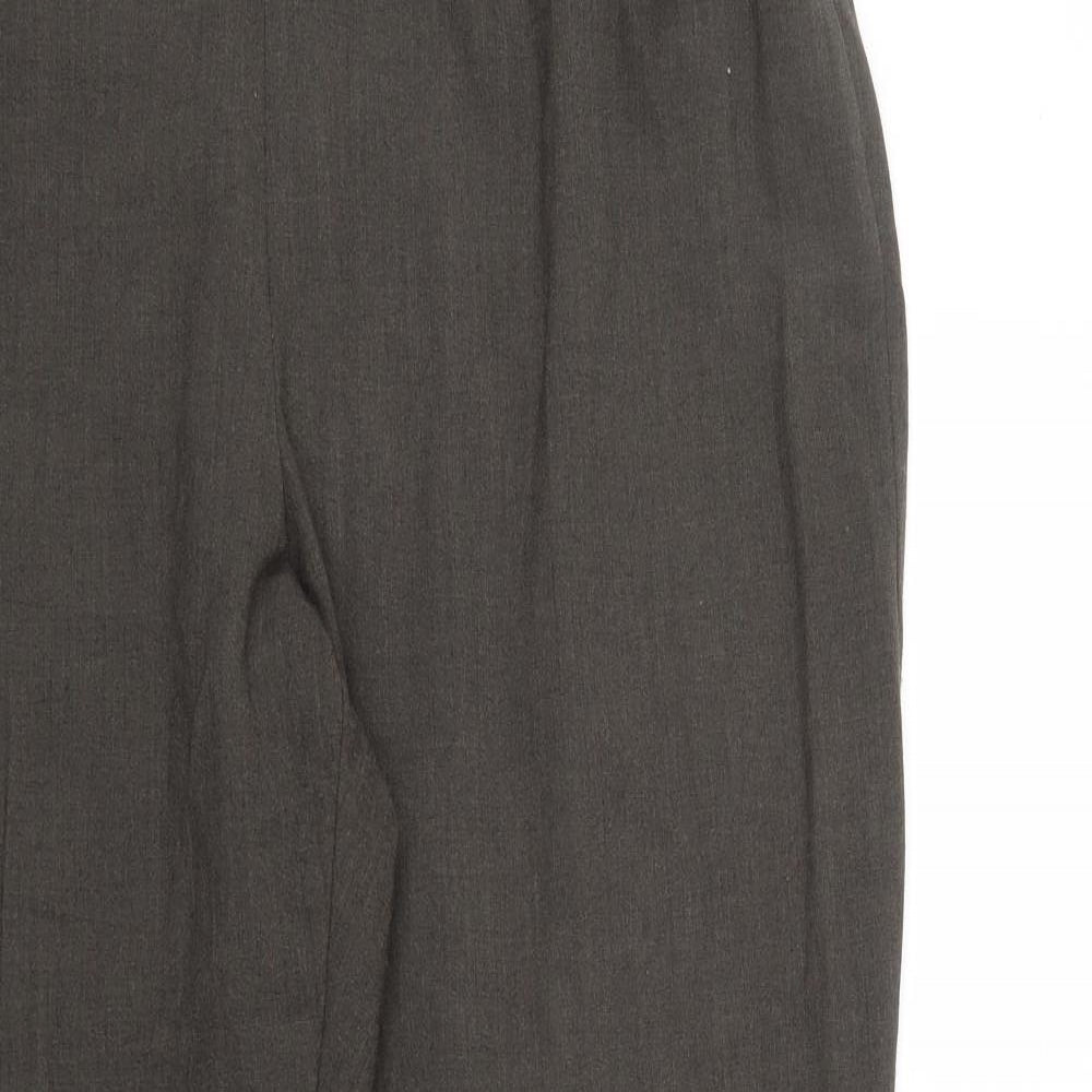M&S Womens Brown Houndstooth  Sweatpants Trousers Size 18 L29 in