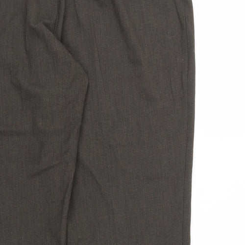 M&S Womens Brown Houndstooth  Sweatpants Trousers Size 18 L29 in
