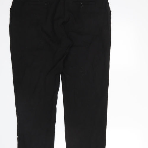 Oasis Womens Black   Trousers  Size 14 L28 in