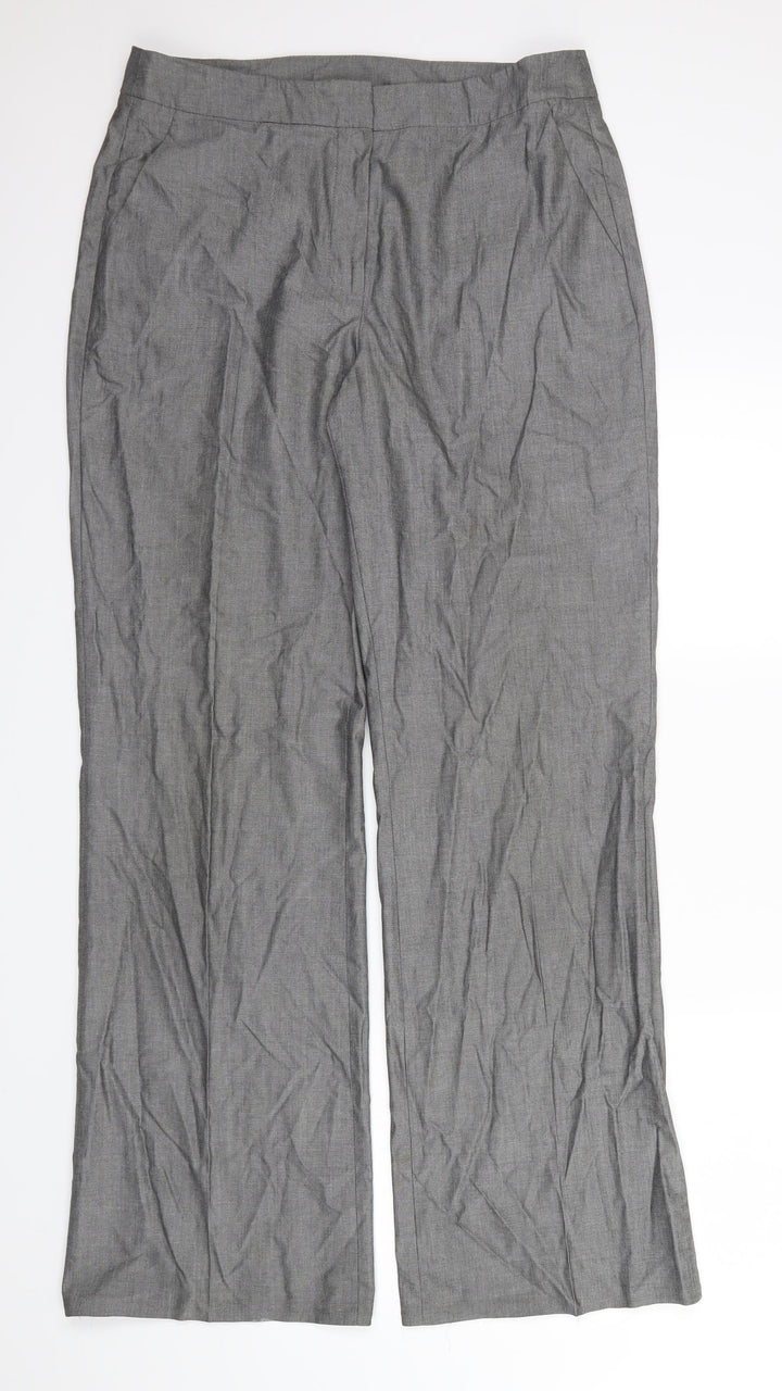 Artigiano Womens Grey Trousers Size 14 L31 in