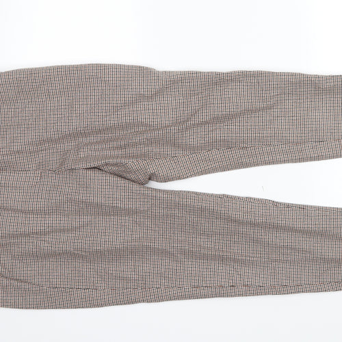 M&S Womens Brown   Dress Pants Trousers Size 14 L25 in