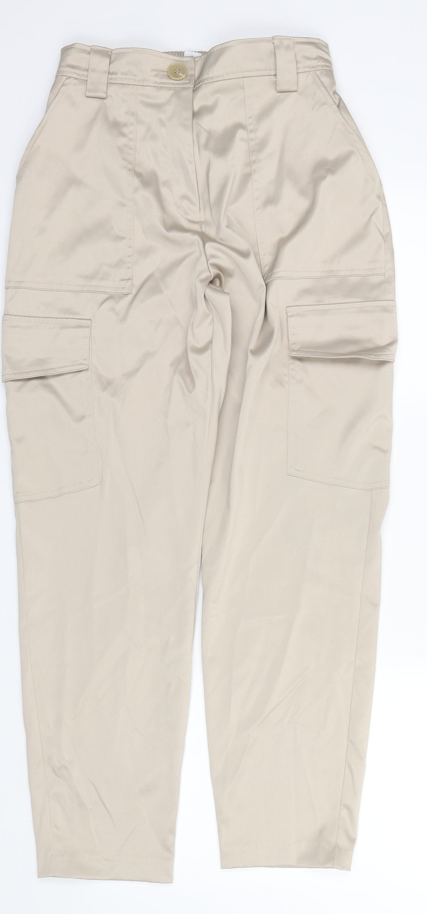 Primark Womens Beige   Trousers  Size 8 L27 in