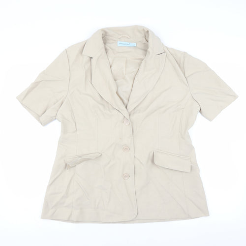 Primark Womens Beige   Jacket Blazer Size 18