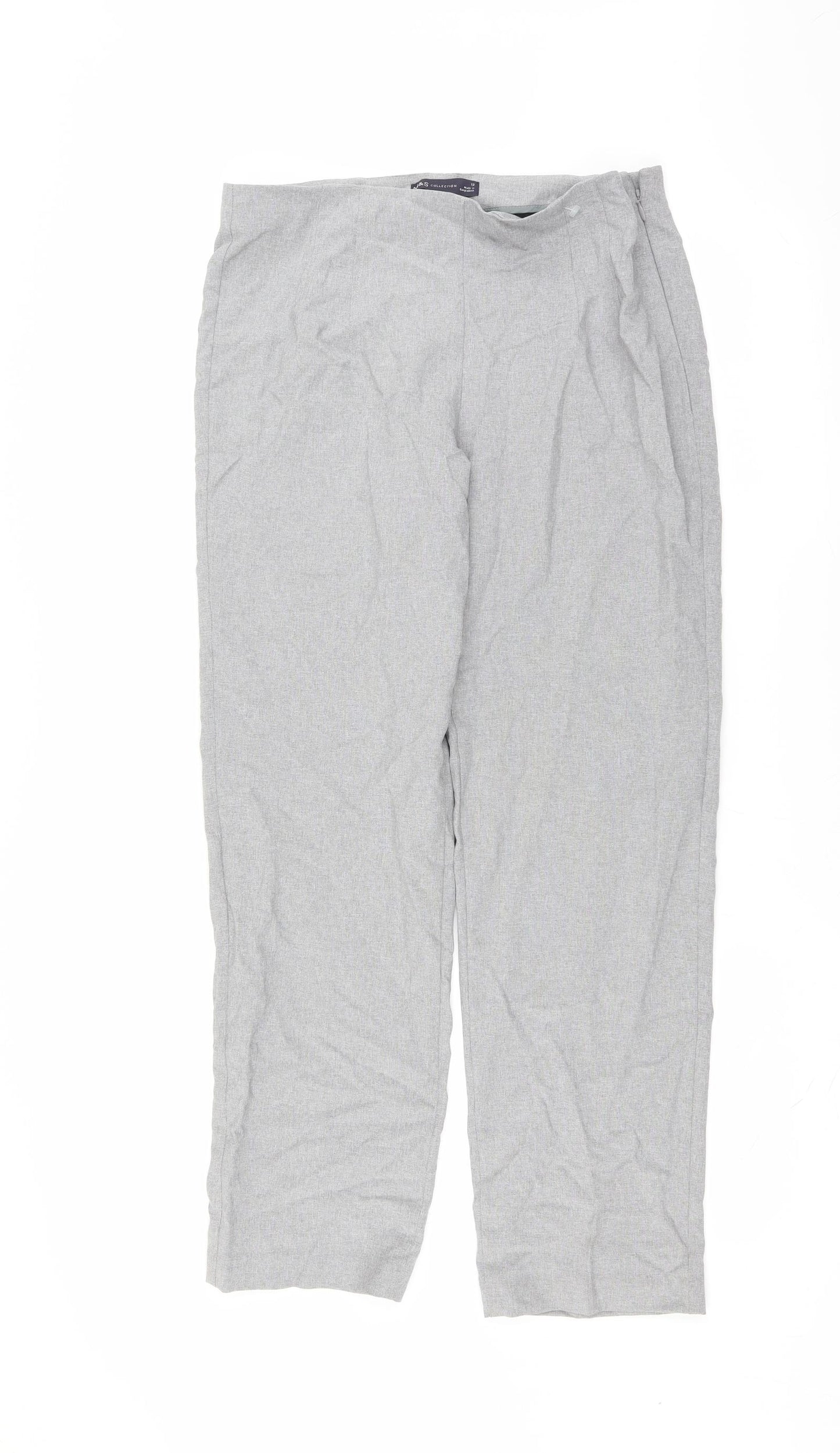 Marks and Spencer Womens Grey   Trousers  Size 12 L29 in