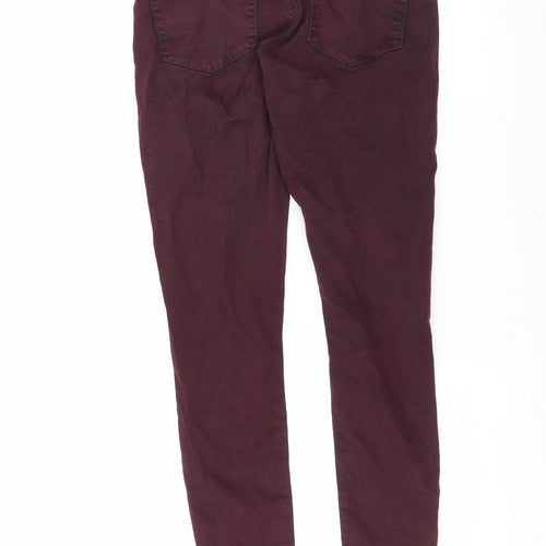Topshop Womens Purple  Denim Skinny Jeans Size 28 in L30 in
