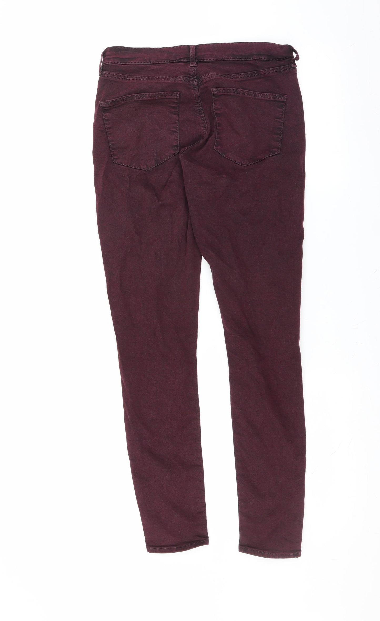 Topshop Womens Purple  Denim Skinny Jeans Size 28 in L30 in
