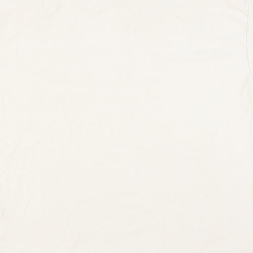 Zara Mens Beige    T-Shirt Size M