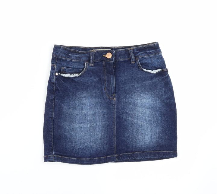 NEXT Girls Blue Denim A-Line Skirt Size 10 Years