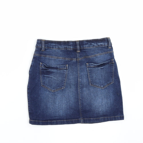 NEXT Girls Blue  Denim A-Line Skirt Size 10 Years