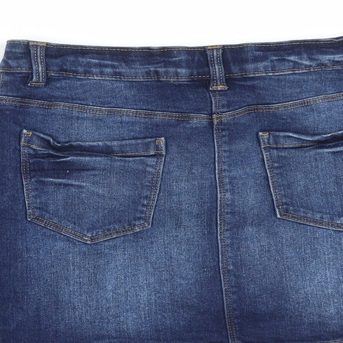 NEXT Girls Blue  Denim A-Line Skirt Size 10 Years