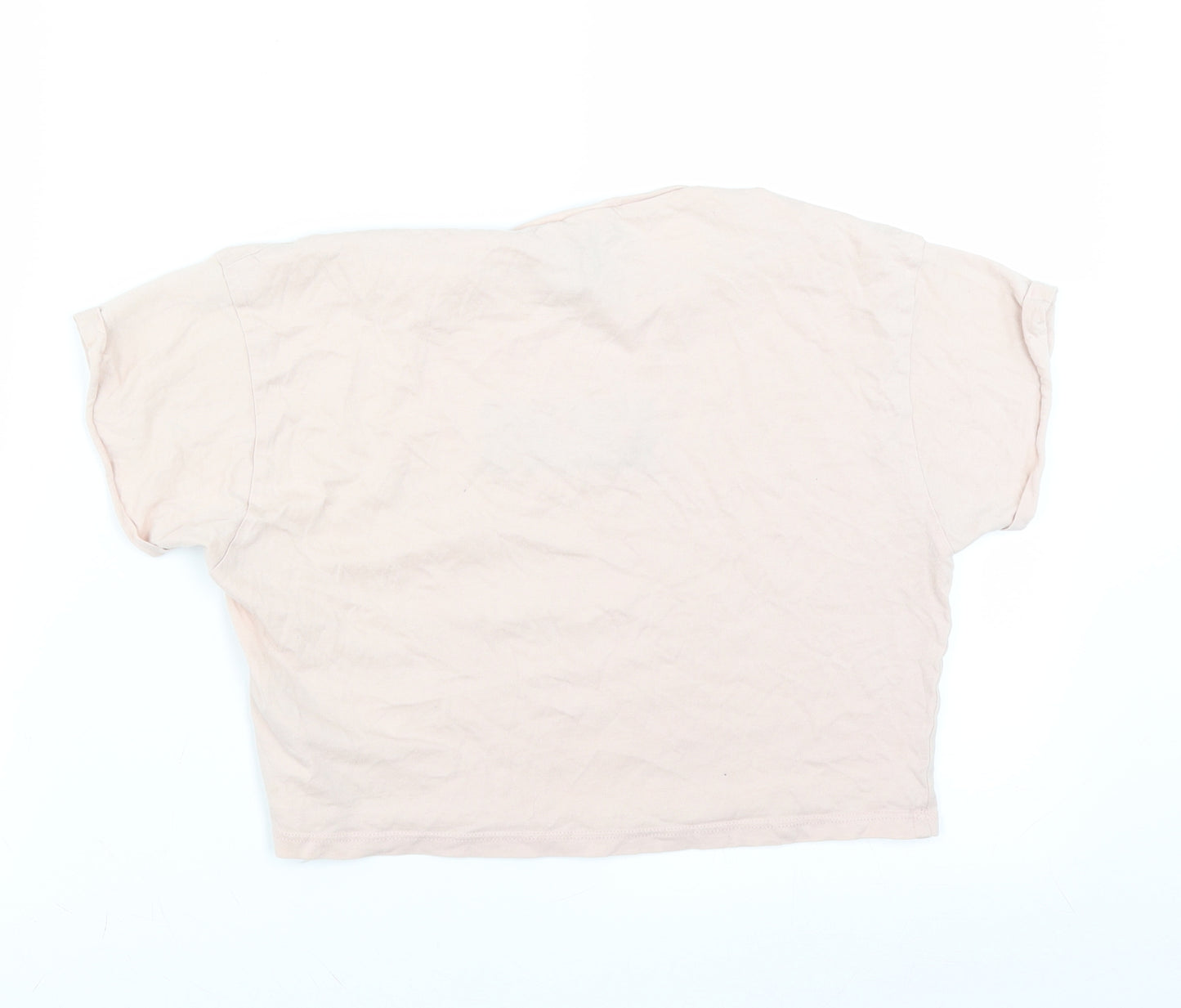 New Look Girls Pink   Cropped T-Shirt Size 10-11 Years  - kinda care kinda dont
