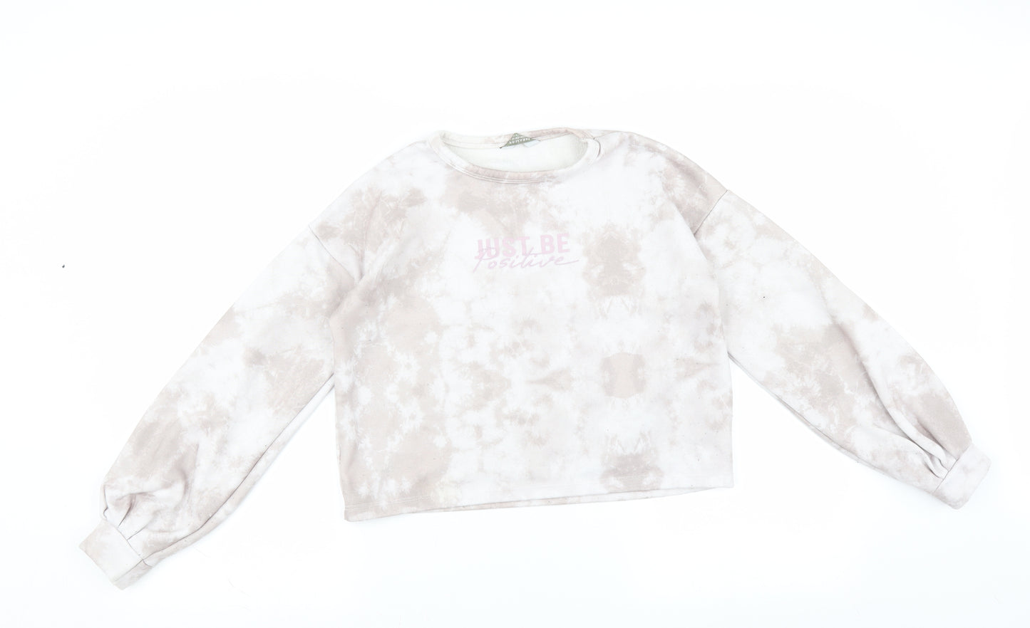Primark Girls Purple   Pullover Sweatshirt Size 11-12 Years  - just be positive