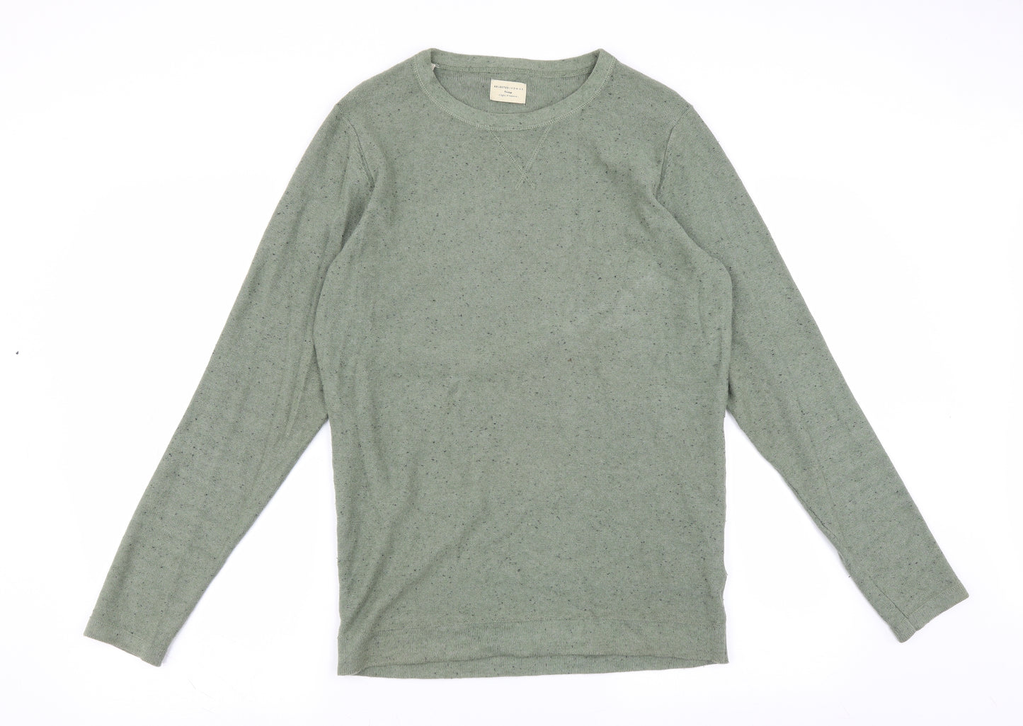 Selected Homme Mens Green   Pullover Sweatshirt Size S