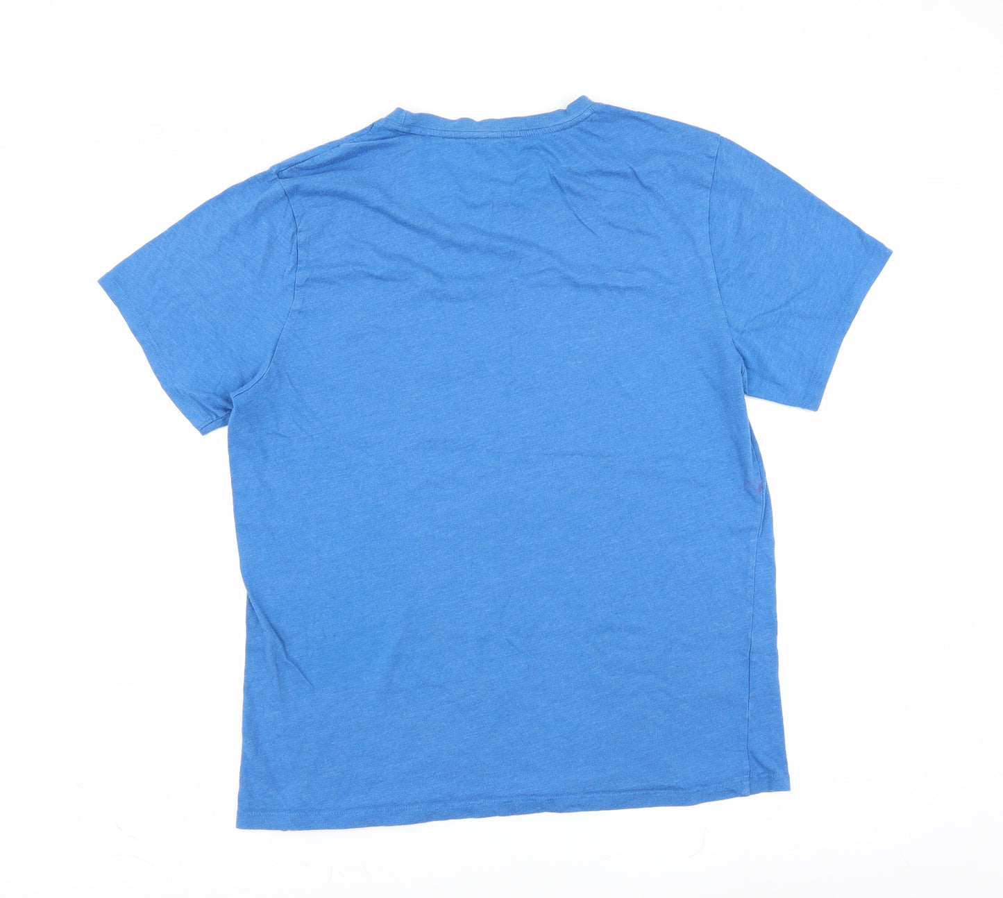 Easy Mens Blue    T-Shirt Size L  - motorbike racing