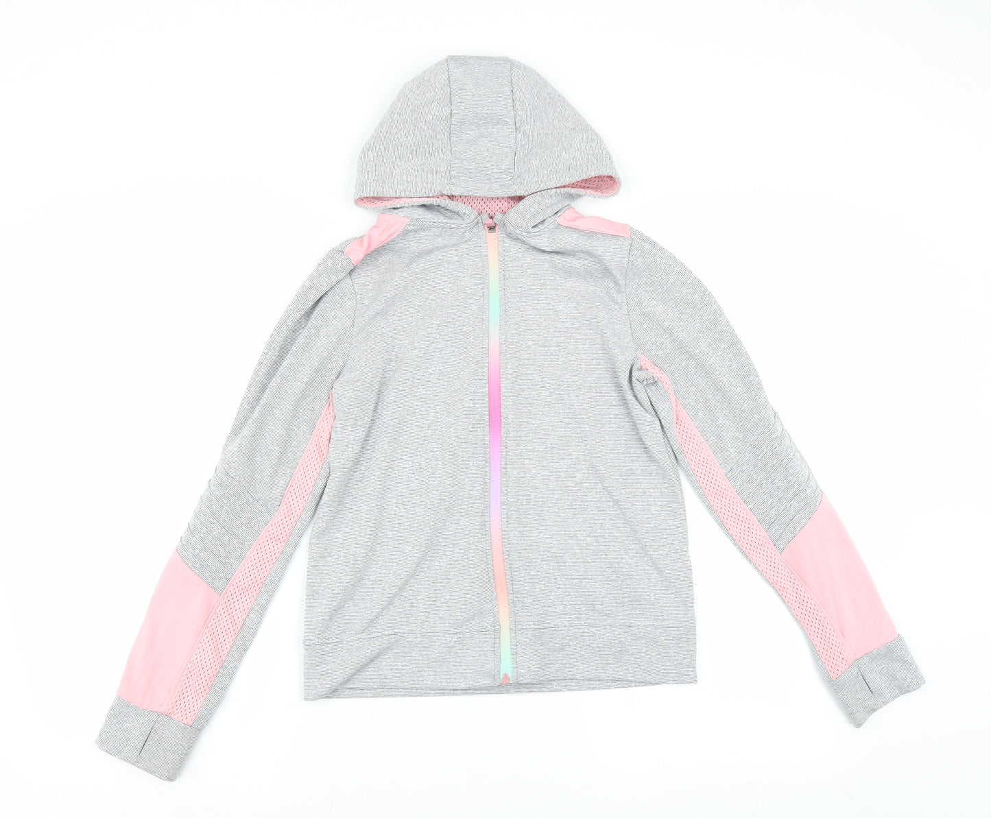 Primark Girls Grey   Full Zip Hoodie Size 11-12 Years