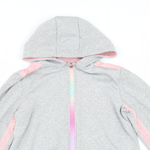Primark Girls Grey   Full Zip Hoodie Size 11-12 Years