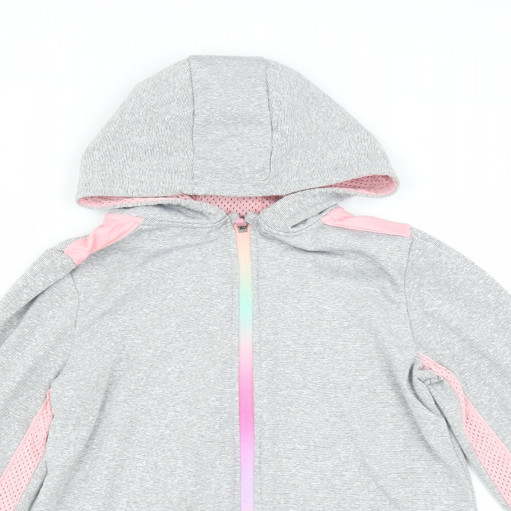 Primark Girls Grey   Full Zip Hoodie Size 11-12 Years