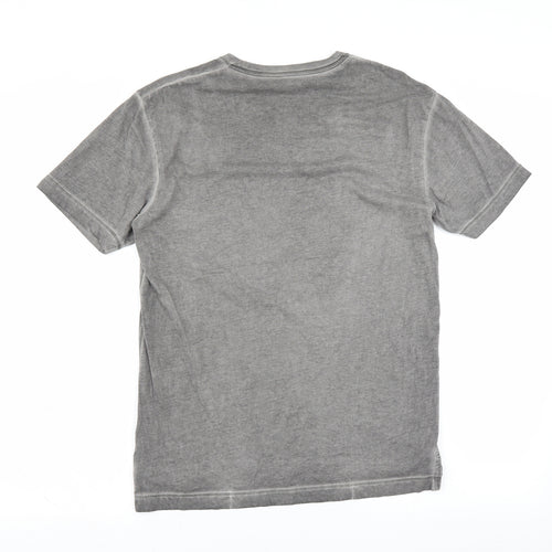 Indigo Mens Grey    T-Shirt Size S  - brixton