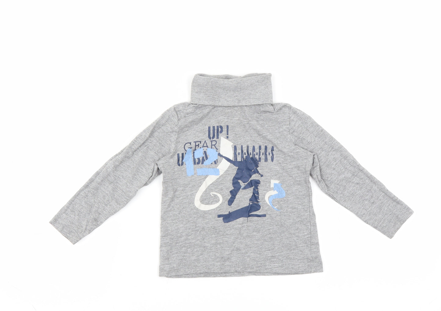 Lupilu Boys Grey   Basic T-Shirt Size 12-18 Months  - skate