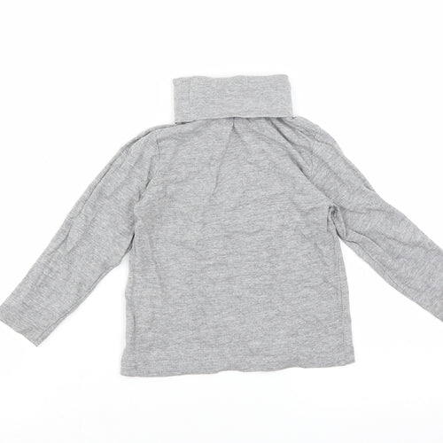 Lupilu Boys Grey   Basic T-Shirt Size 12-18 Months  - skate