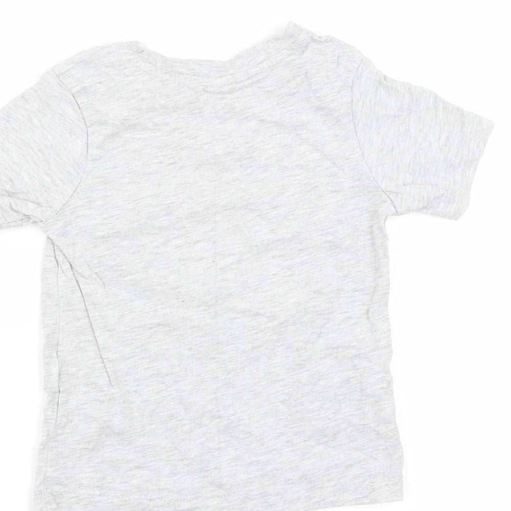 Nutmeg Baby Grey   Basic T-Shirt Size 12-18 Months  - little dude