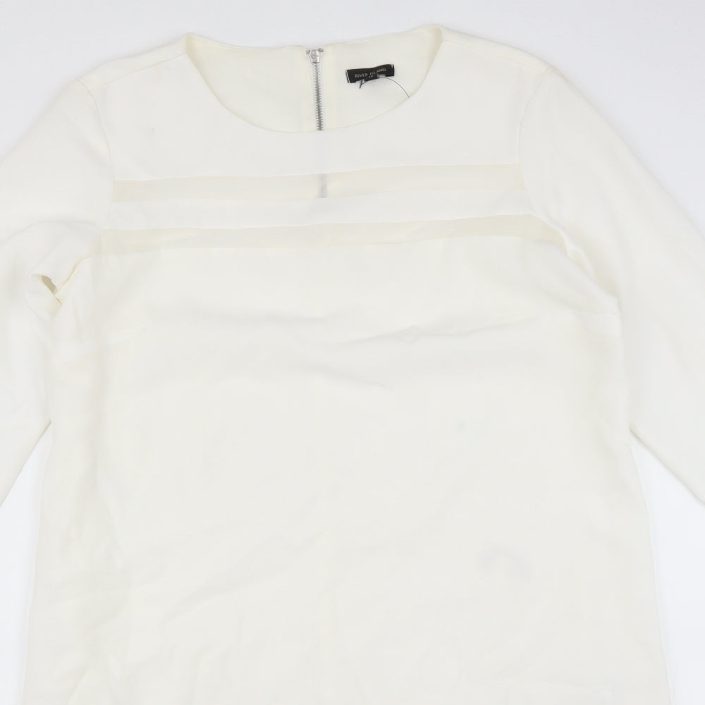 River Island Womens White   Shift  Size 12