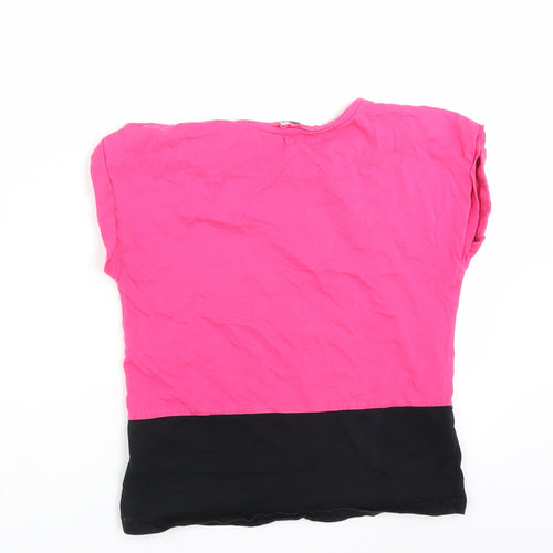 George Girls Pink   Basic T-Shirt Size 7-8 Years  - this girl can do anything