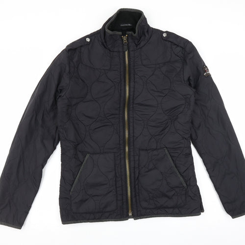 Two Stoned Womens Black   Quilted Jacket Size M