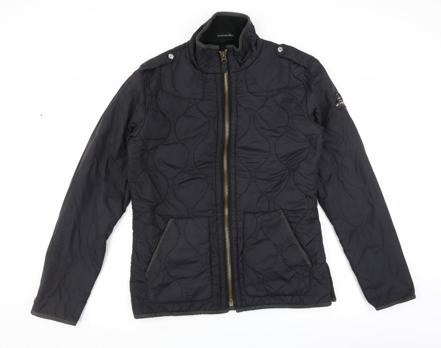 Two Stoned Womens Black   Quilted Jacket Size M