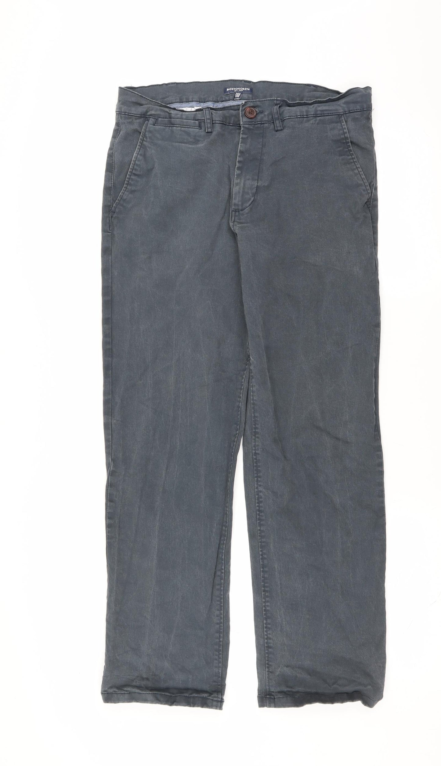 Boston crew Mens Blue   Chino Trousers Size 34 in L29 in